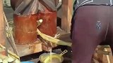 老牛挤不出奶了，改行挤甘蔗汁增加收入