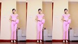 复古羽毛扇广场舞 粉红情歌 好听又好看