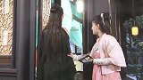 赵露思片场调戏肖战，肖战一身黑纱太美了，被他的颜值深深圈粉了