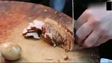 常说物价贵，这一片卤水猪肉就53元，师傅斩肉刀法一条龙！