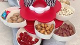 花瓣零食收纳盒，再多零食也能轻松收纳，用它招待客人特别有档次花瓣零食收纳盒零食收纳盒