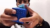 魔方盲拧，真是位大佬，非常的不简单！