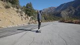 原始运行，山区公路滑板