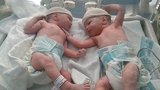 刚出生的双胞胎宝宝面对面躺着，接下来宝宝的反应，把人萌翻了