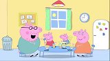 小猪佩奇：佩奇乔治跳泥坑，跳着感觉不过瘾，直接躺进泥坑