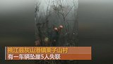 湖南桃江一面包车意外坠下山崖 致5人遇难