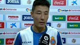 首秀赛后接受西甲官方采访 武磊：仍需磨合期待早日进球！