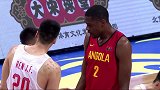 中国男篮热身赛-18年-火药味十足！任骏飞遭对手小动作 头部出血被替换下场-花絮