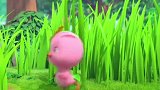 萌鸡小队：萌鸡们玩捉迷藏，朵朵遇见遇难的蝴蝶，并解救了它
