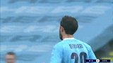 第8分钟曼城球员贝尔纳多·席尔瓦进球 曼城1-0伯明翰