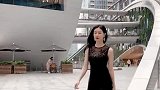 时尚蕾丝边长裙的搭配显得优雅大气，端庄的气质真是太美了！