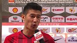 于海：对自己表现比较满意 亚冠下场踢日本球队希望能拿下