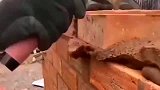 一天请来的砌砖师傅，一上手我觉得不简单，果然没让我失望