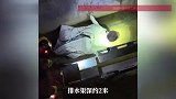 女子夜归路上身后突然冲出一物，下一秒，她躺在2米深渠里动弹不得