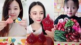 美女们直播吃自制小鞋子、大包子、彩色果蔬脆，是我向往的生活