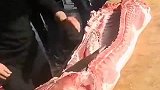 某地切猪肉技能大赛，庖丁解猪了解一下！！！