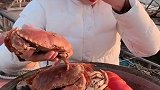 面包蟹安排上了，肉真的很嫩，蘸酱吃更美味