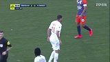 下半场补时第2分钟摩纳哥球员黄牌