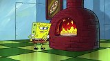 海绵宝宝把披萨做成蟹堡，被披萨大叔赶了出来