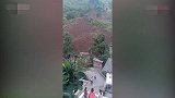 山上村民发现异动通知山下人撤离 山体垮塌前成功逃生