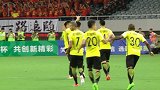 中国足协杯-17赛季-刘健进球后庆祝动作表心意  黄博文回应么么哒-新闻