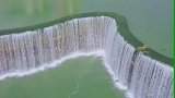 航拍昆明市人工瀑布公园，这里号称亚洲第一大人工瀑布公园