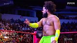 WWE-18年-RAW第1307期：单打赛 无敌荷西VS霍金斯集锦-精华