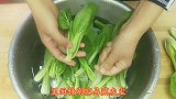 饭店的油菜为什么好吃原来做法这么简单，清脆可口，开胃下饭