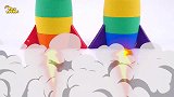 启蒙教育 创意DIY太空沙儿童火箭玩具模型 趣味手工