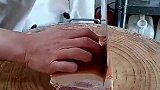红烧肉正确的切法，真是了不起的手法！