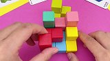 7块积木，15张题卡，每天玩一次，非常锻炼孩子的逻辑思维能力