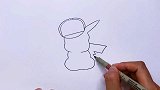 皮卡丘怎样画简单又可爱？