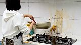 厨房油污难清理，不如试试这个贴纸，好看又实用好物厨房