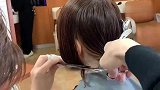 妹子尴尬期头发尝试剪成波波头，想不到这么美，时尚显小美翻了