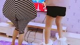 媳妇，我还以为你是在凳子上跳呢