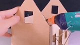 DIY手工废弃纸板，制作好看的圣诞屋，与孩子共享天伦之乐！