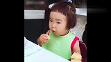 小蛮吃西餐,靠吃饭就能无忧无虑,也是没谁了