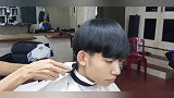 20岁小伙不想剪太短，发型师这样剪，很帅很满意