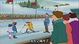 皮皮参加滑雪比赛，半路却又返了回来，怎料没有贴编号