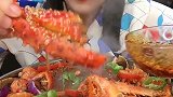 挑战3条帝王蟹腿，这红油真是不要钱啊