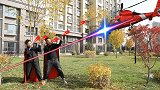 黑魔法大战武装直升机，二浪凭借高超技术，成功淘汰黑袍巫师！
