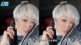 50岁钟丽缇玩自拍，顶白发与女儿卖萌像少女，无名指大钻戒抢镜