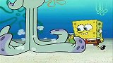 海绵宝宝-章鱼哥变成巨人，简直就是一只怪兽