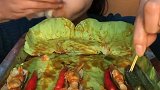 挑战全网一分钟不说话把美食全部吃完，太馋人了