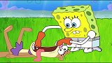 海绵宝宝：海绵宝宝竟然用蟹堡的肉饼救了珊迪