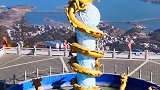 这里是湖北 咸宁大金龙，好壮观，听说由几十公斤纯金打造。见龙者好运！唯美龙隐山等你来打卡