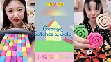 美女直播吃创意糖果、儿时零食，各种口味任意选，是我向往的生活