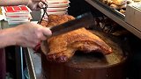 台湾夜市港式烧味饭，快刀斩烧腩潇洒精准，师傅厉害
