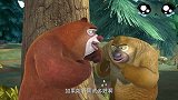 熊出没：终于下雪了，光头强好开心啊，这样就不用砍树了