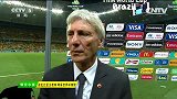世界杯-14年-淘汰赛-1/4决赛-赛后哥伦比亚主教练采访：我们的队伍一直在战斗-花絮